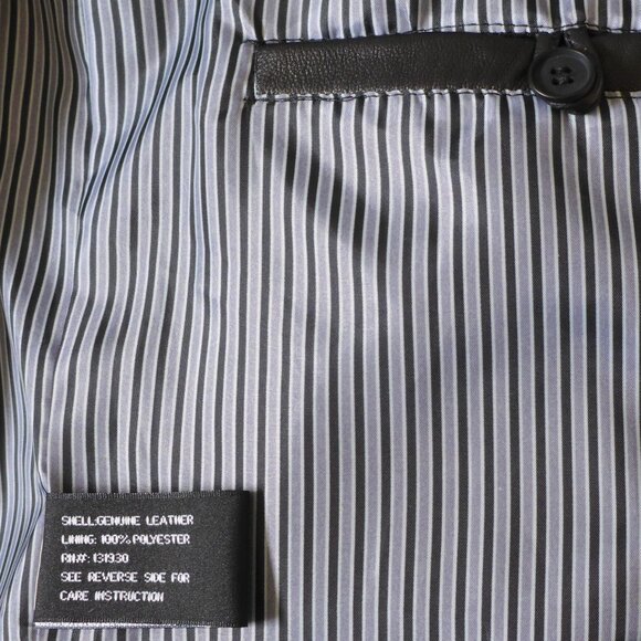 Emanuel Ungaro Paris Medium New Zealand Lamb Black Leather Jacket - Picture 4 of 9